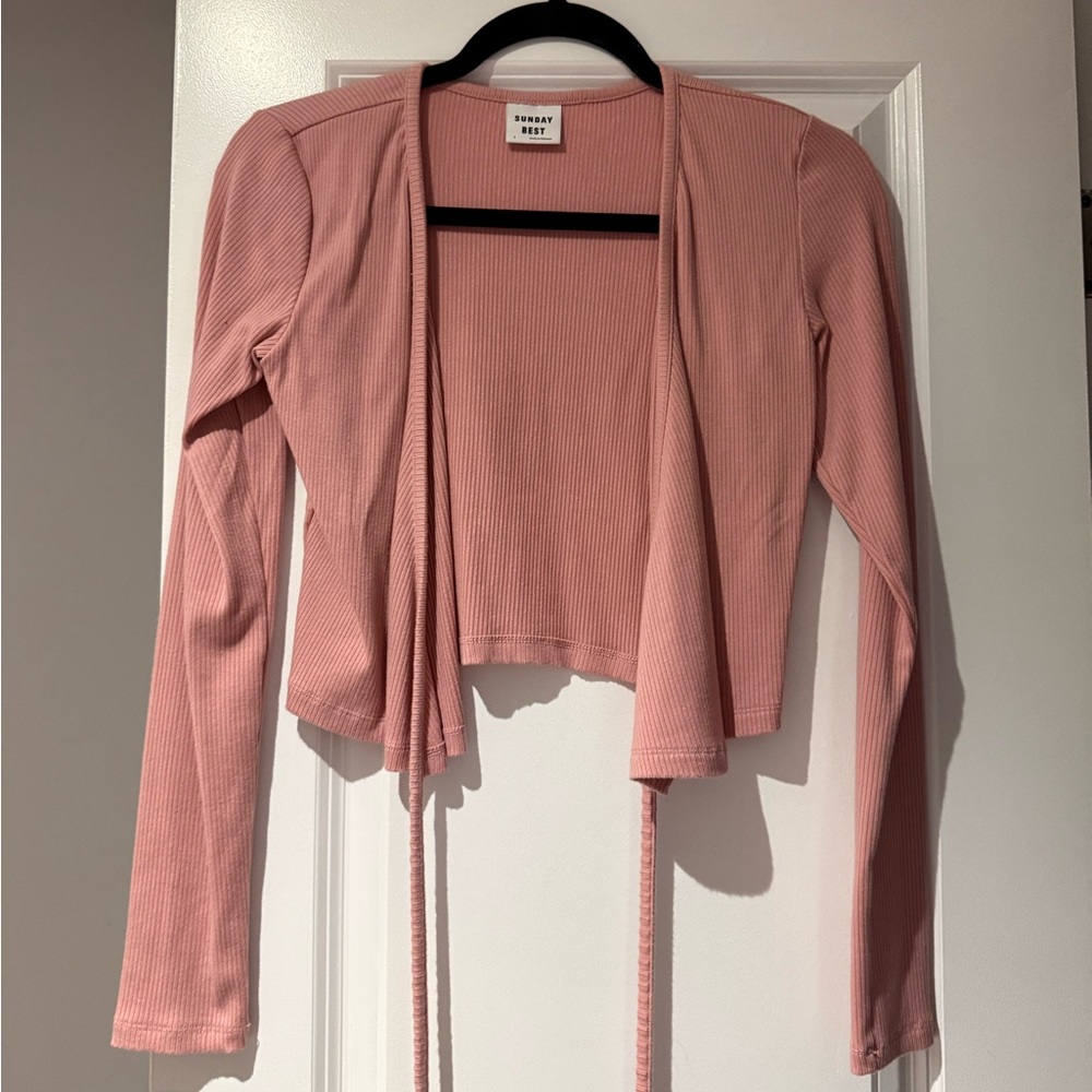 Sunday Best Dusty Rose Wrap Blouse